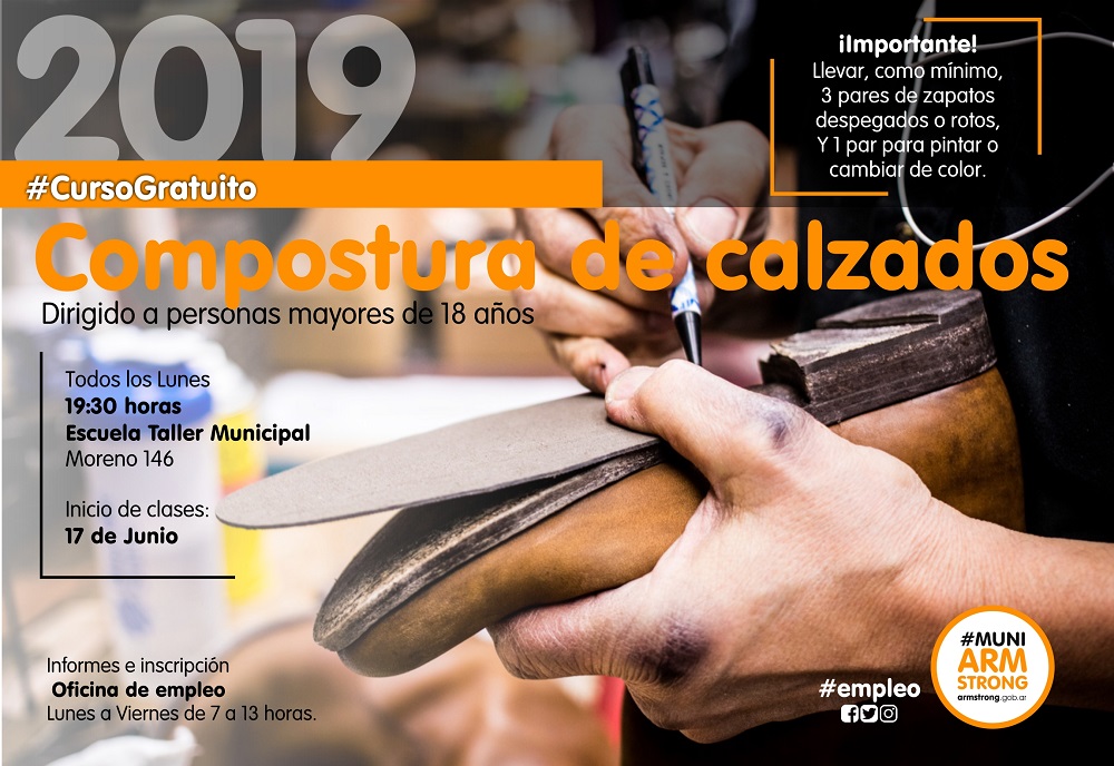 curso compostura de calzado