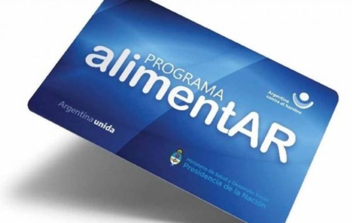 tarjeta alimentar