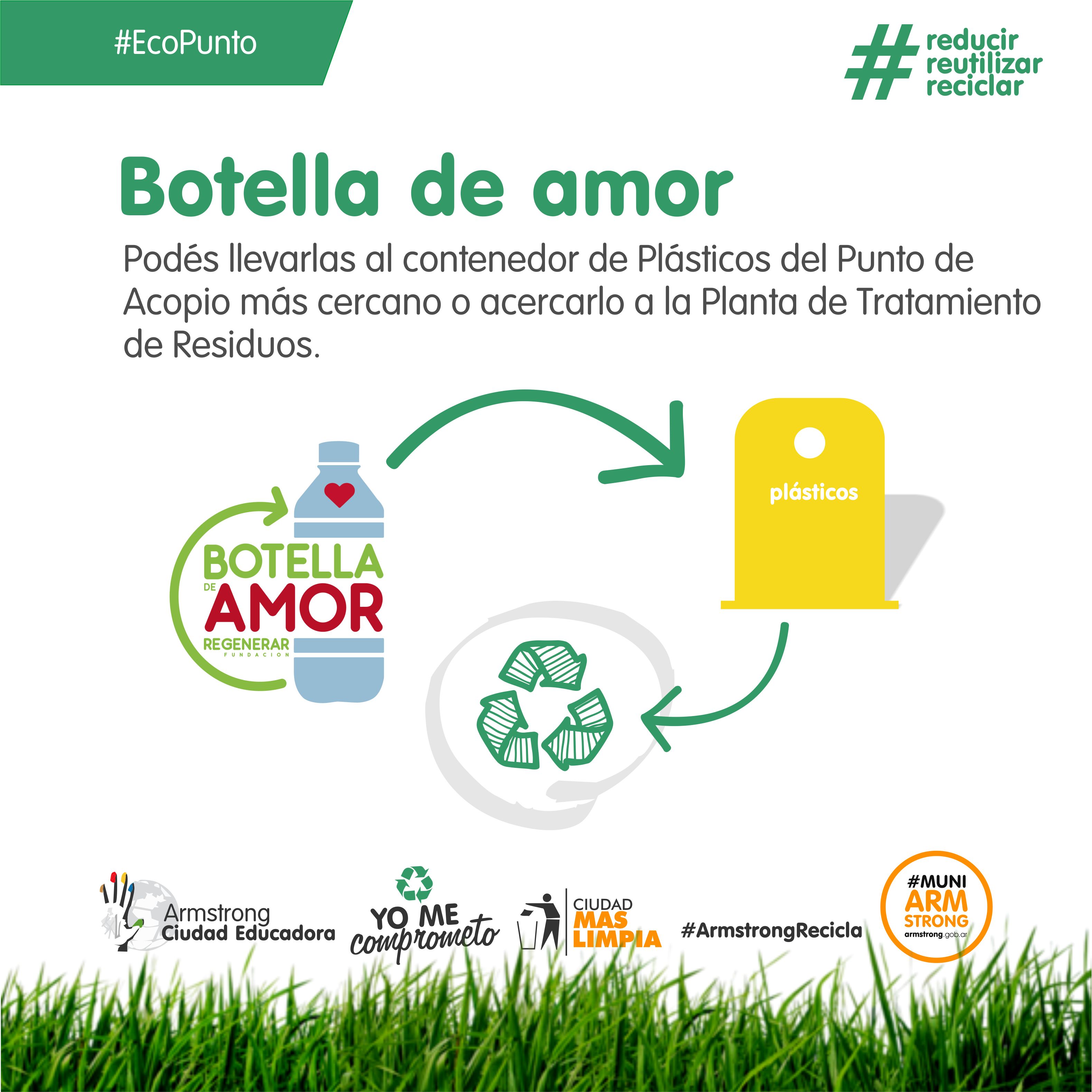 placa botellas de amor ok