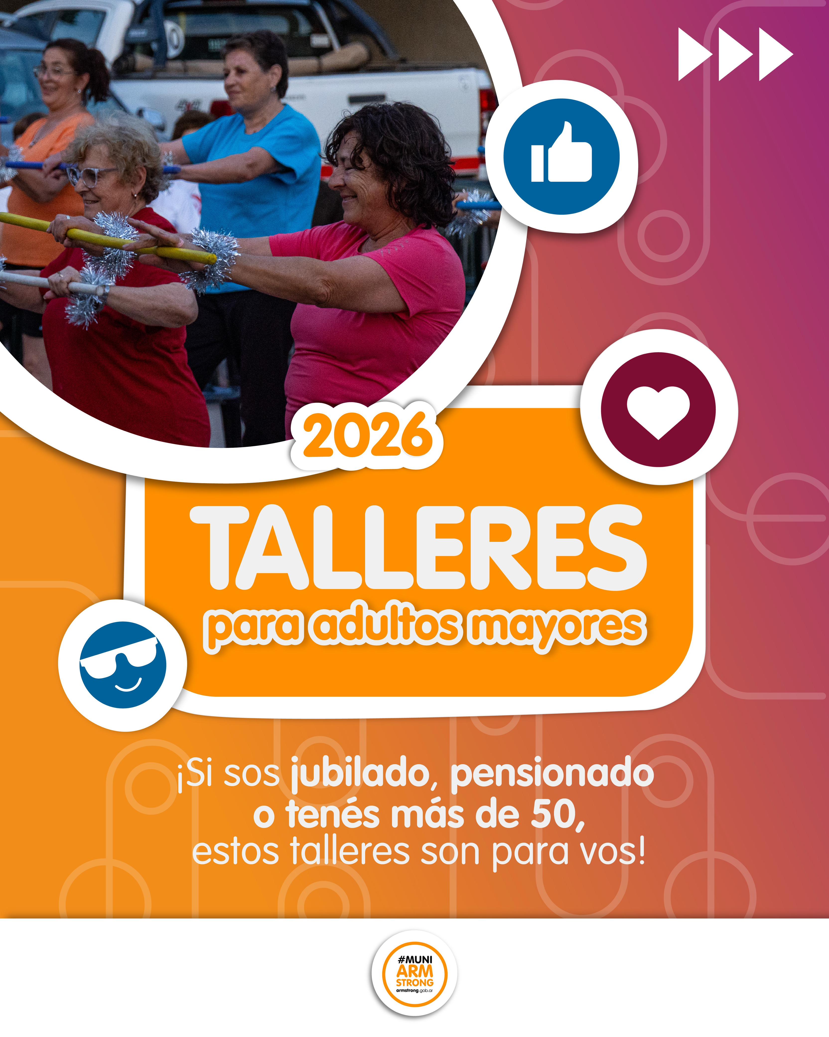 Talleres para adultos mayores 2026