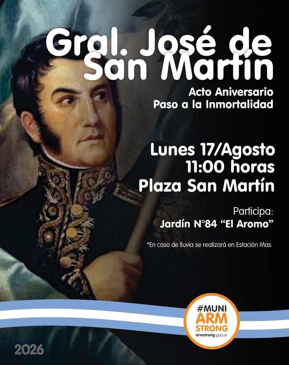 Acto oficial del 17 de agosto 2026